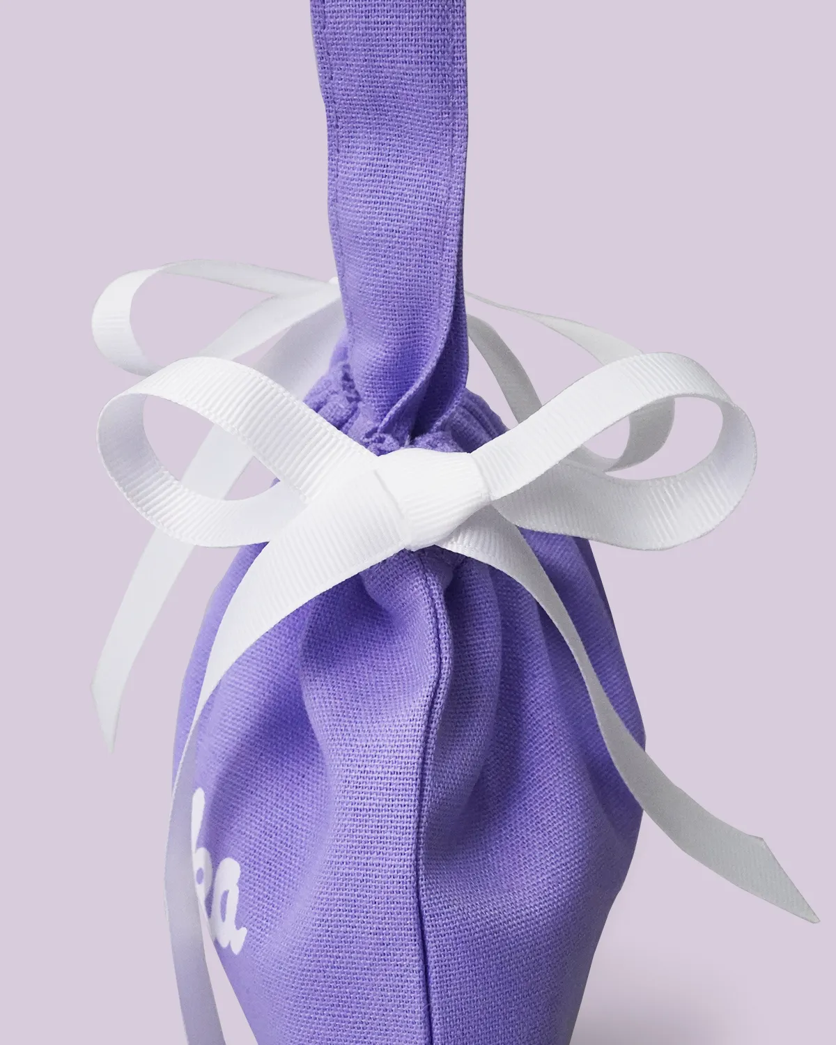 コットン6オンスマチなし巾着袋持ち手付き_リボン