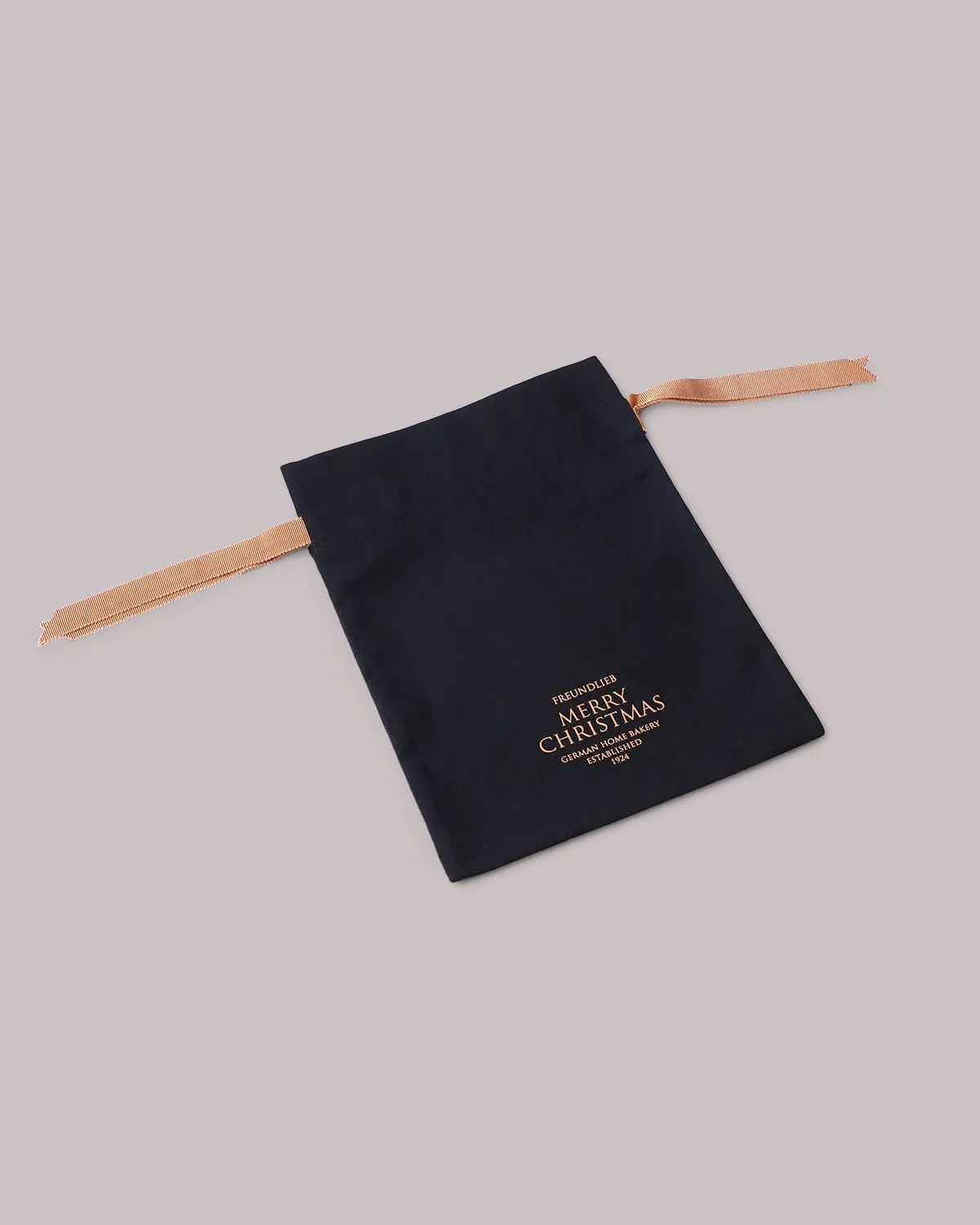 コットン6オンス巾着袋_①カフェ巾着、②クリスマス巾着白、③クリスマス巾着黒_斜め平置き