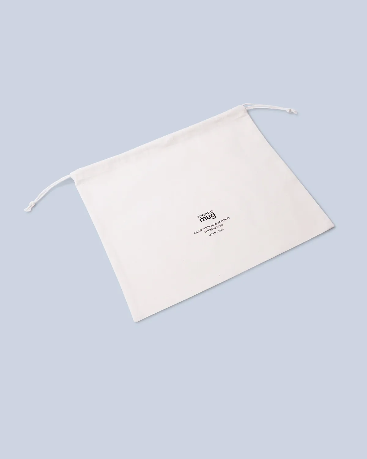 コットン５オンスマチなし巾着袋_平置き斜め