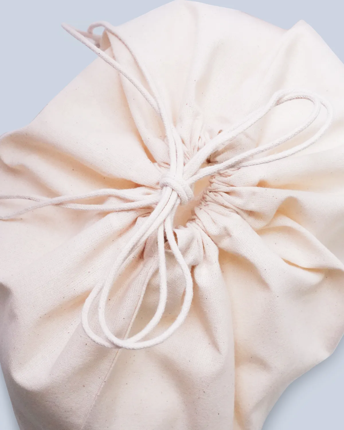 コットン５オンスマチなし巾着袋_絞り