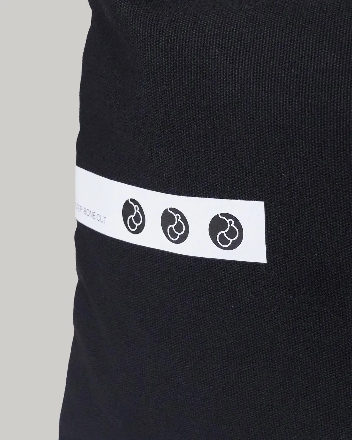 コットン16オンスマチなしサコッシュ_黒バッグ印刷