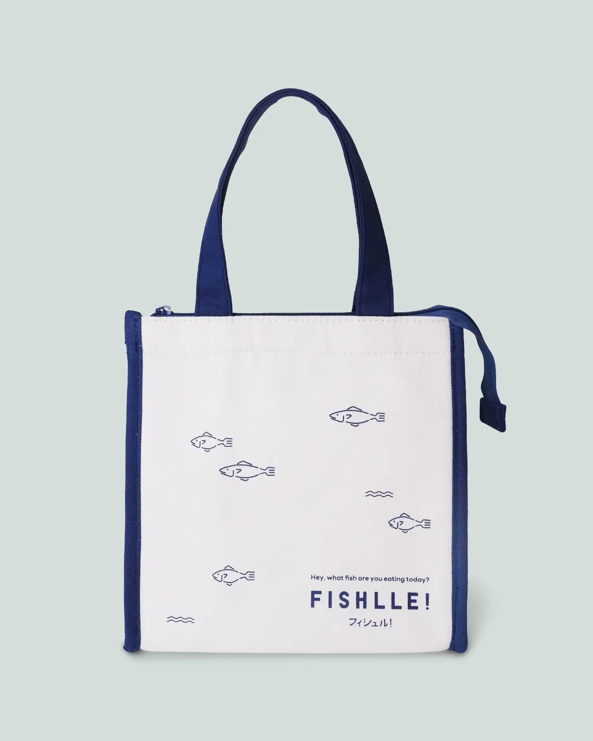 コットン12オンス角底保冷バッグ_正面