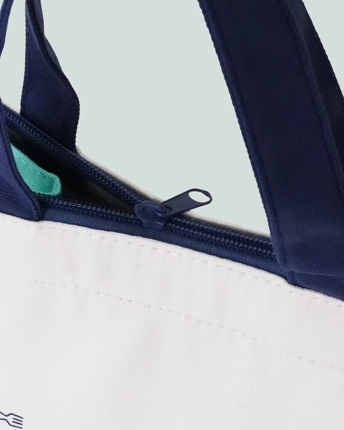 コットン12オンス角底保冷バッグ_ファスナー