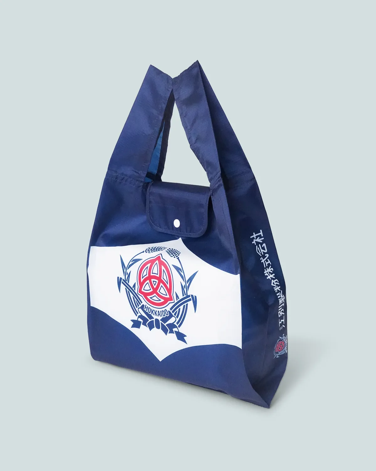 ナイロンリップストップレジ型エコバッグ_フラップ折りたたみ_斜め