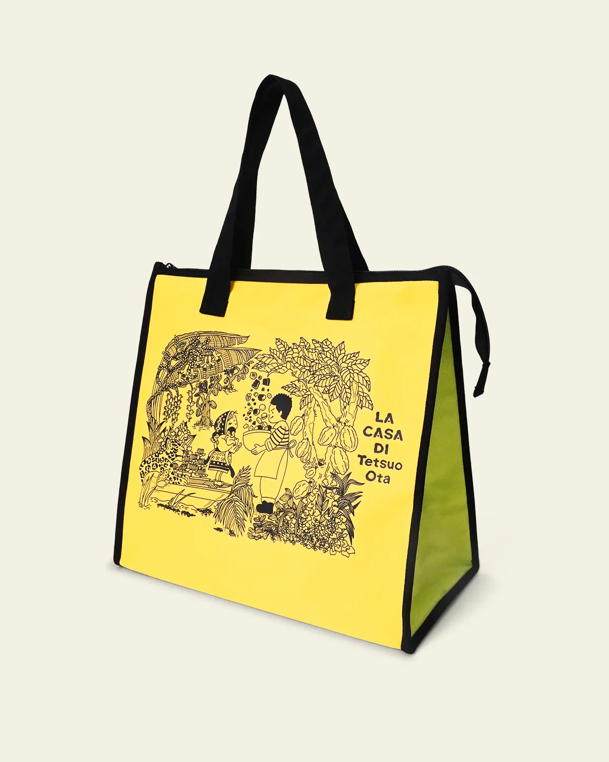 コットン12oz角底保冷バッグ_斜め