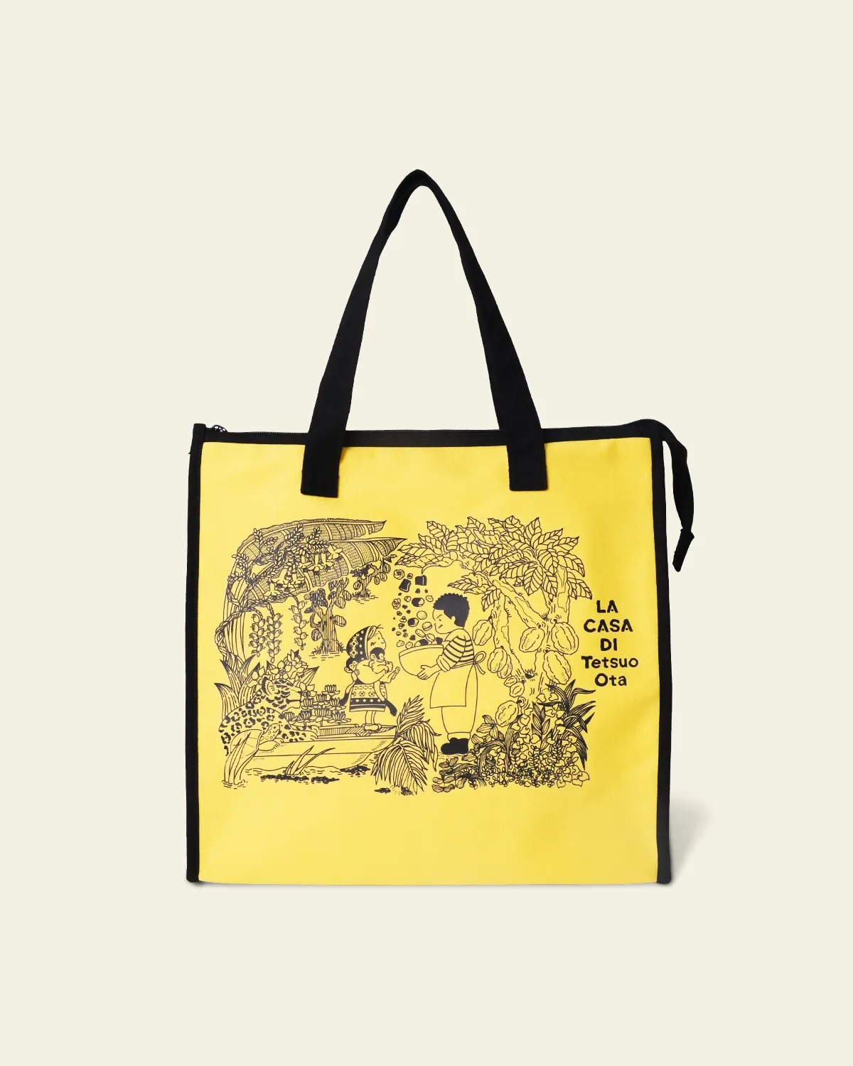 コットン12oz角底保冷バッグ_正面