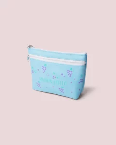 合皮ポケット付き船底ポーチ_斜め