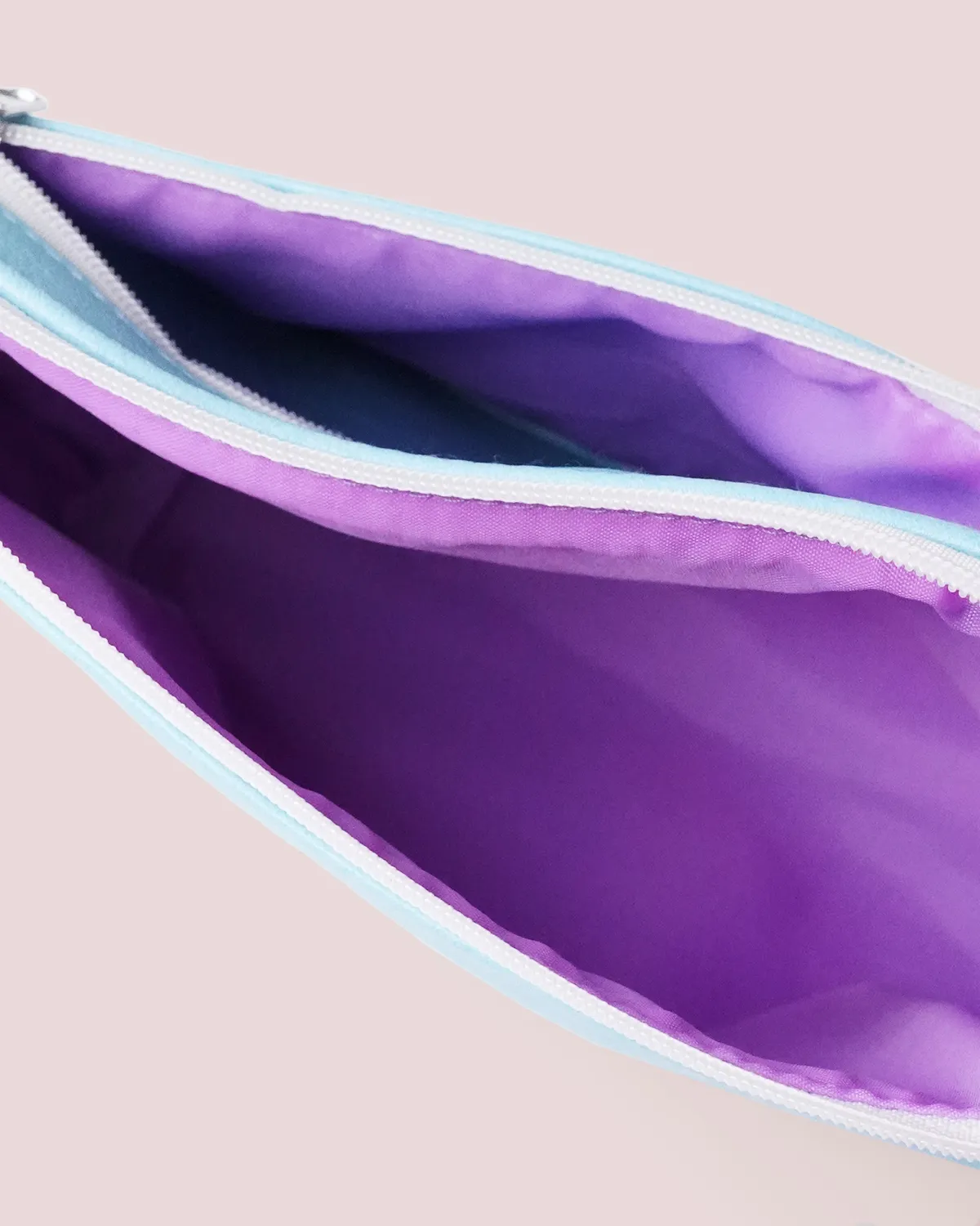 合皮ポケット付き船底ポーチ_内側